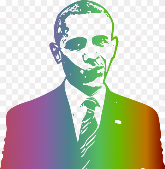 this free icons png design of obama rainbow pride