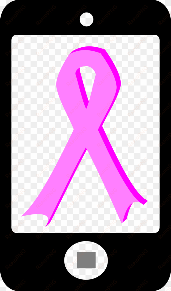 this free icons png design of phone with pink ribbon