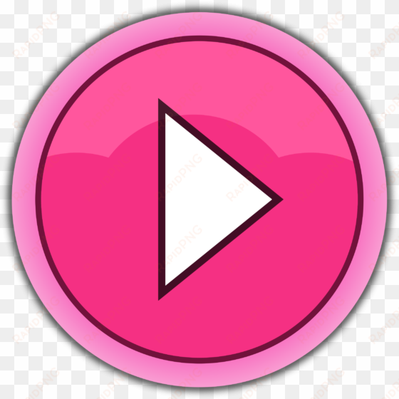 this free icons png design of pink button play