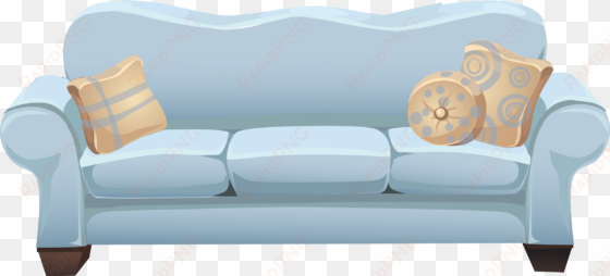 this free icons png design of powder blue sofa