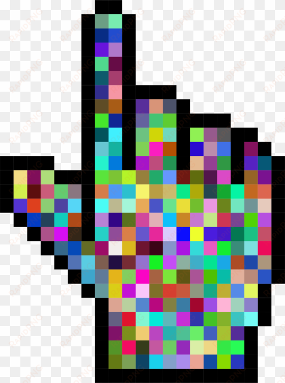 this free icons png design of prismatic hand cursor