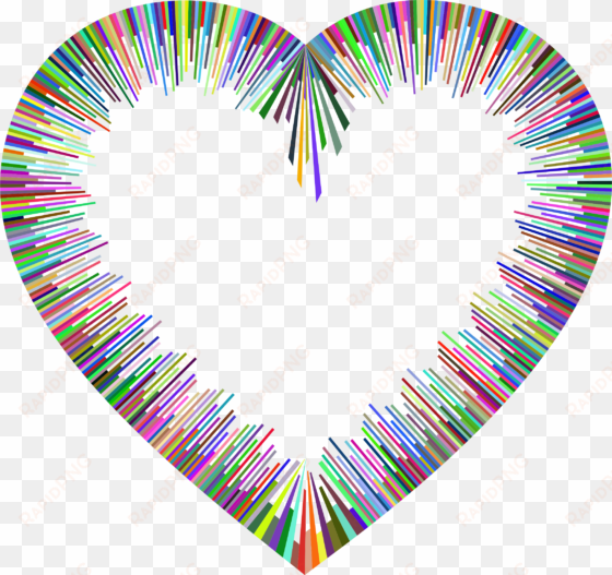 this free icons png design of prismatic heart beats