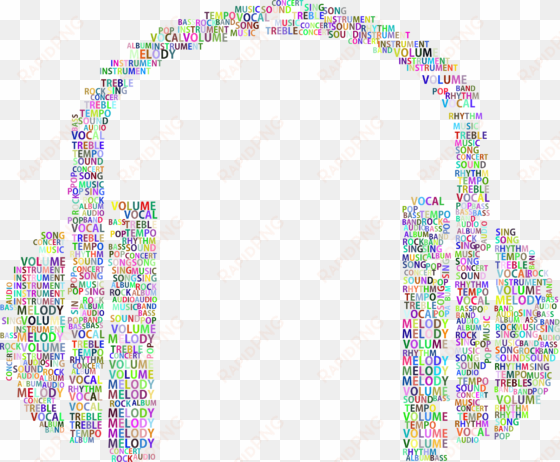 this free icons png design of prismatic music headphones