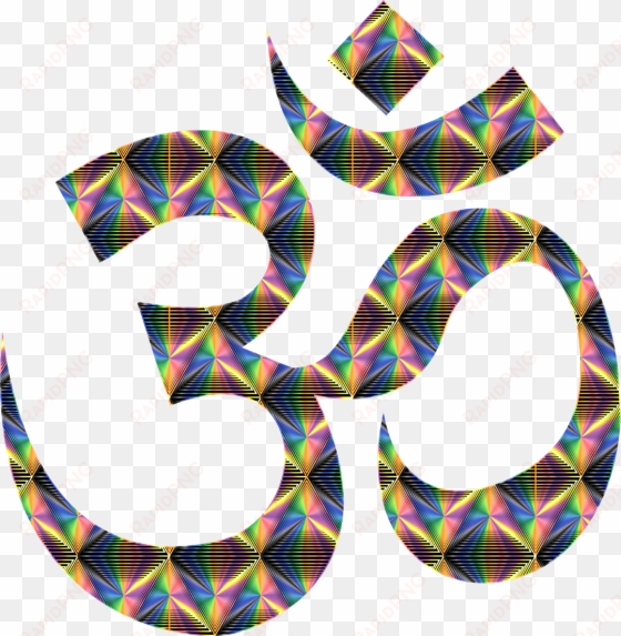 this free icons png design of prismatic patterned om