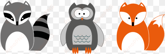 This Free Icons Png Design Of Raccoon Owl And Fox transparent png image