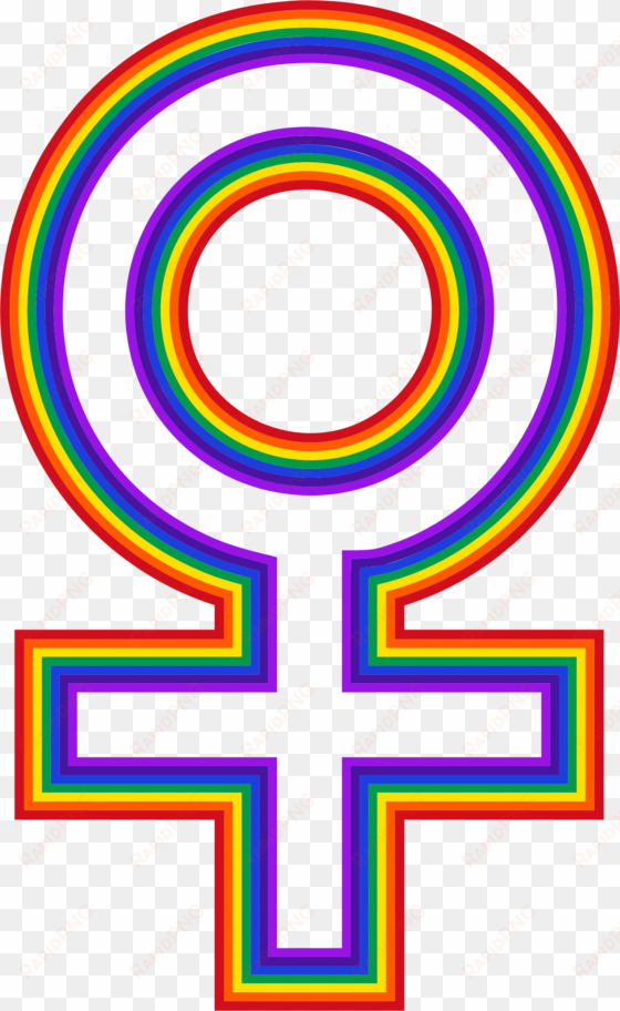 this free icons png design of rainbow female symbol
