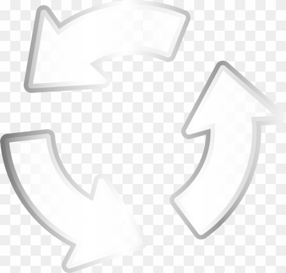 this free icons png design of recycler steel arrow