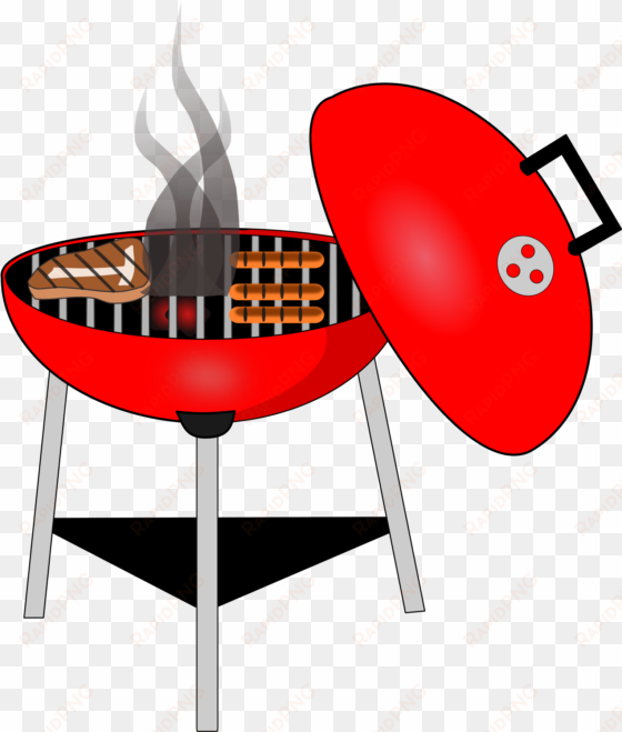 this free icons png design of red bbq grill