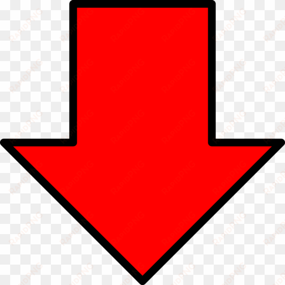 this free icons png design of red down arrow