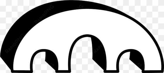 this free icons png design of simple 3d bridge in black