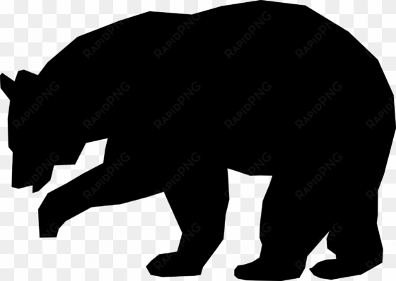 this free icons png design of simple black bear