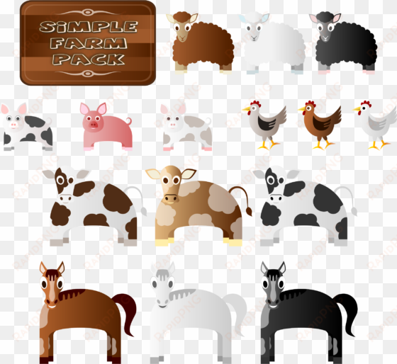 this free icons png design of simple farm animals