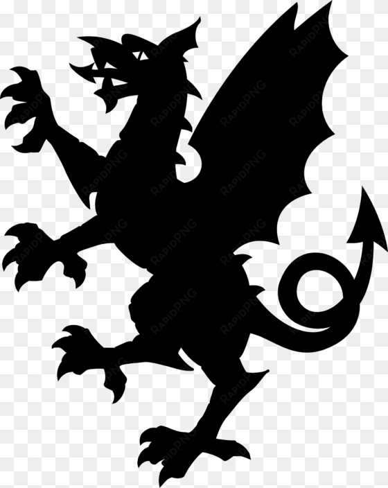 this free icons png design of somerset dragon silhouette