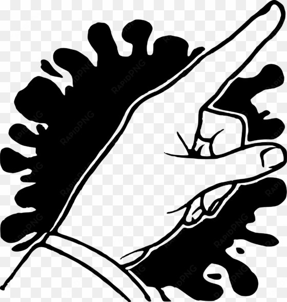 this free icons png design of splat finger point