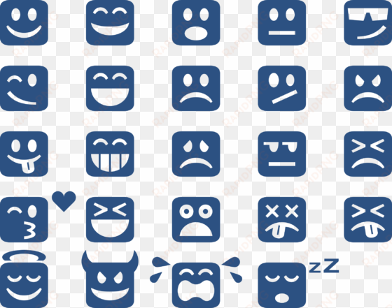 this free icons png design of square emoticons