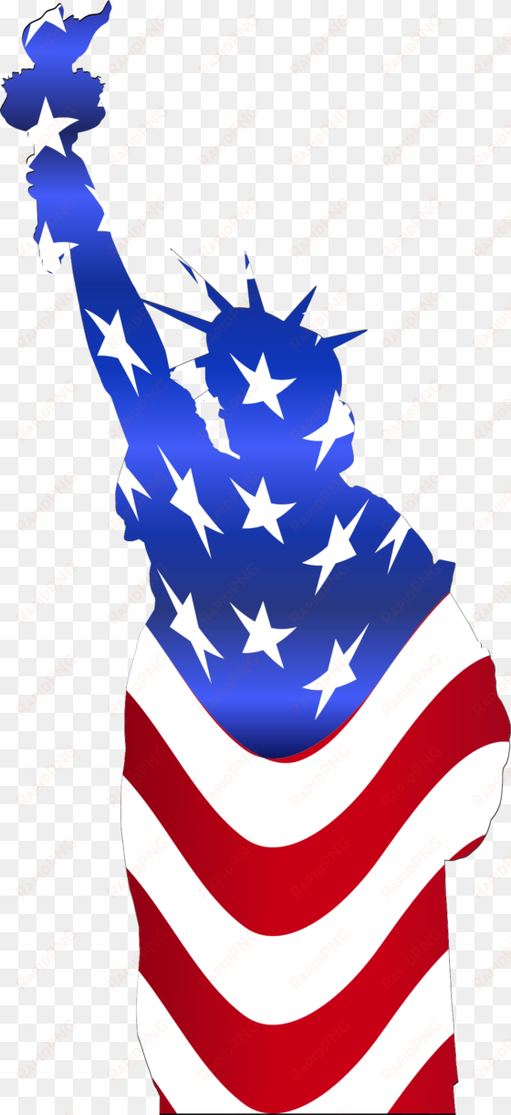 This Free Icons Png Design Of Statue Of Liberty Flag transparent png image