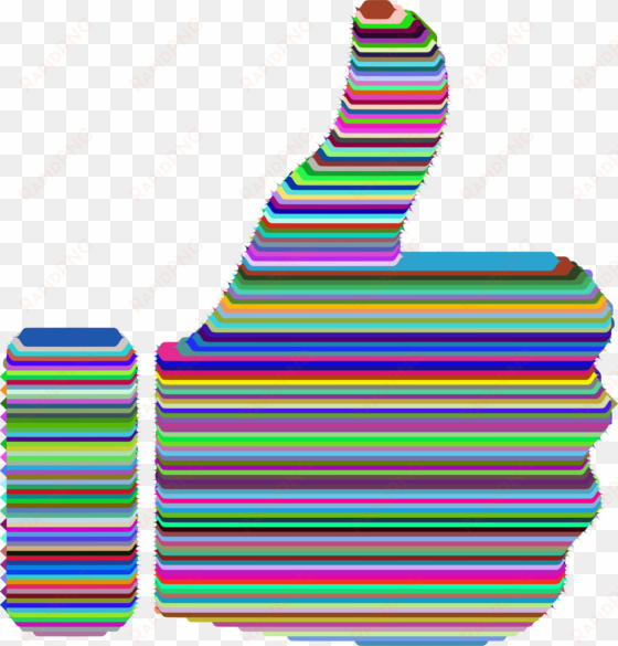 this free icons png design of technicolor thumbs up