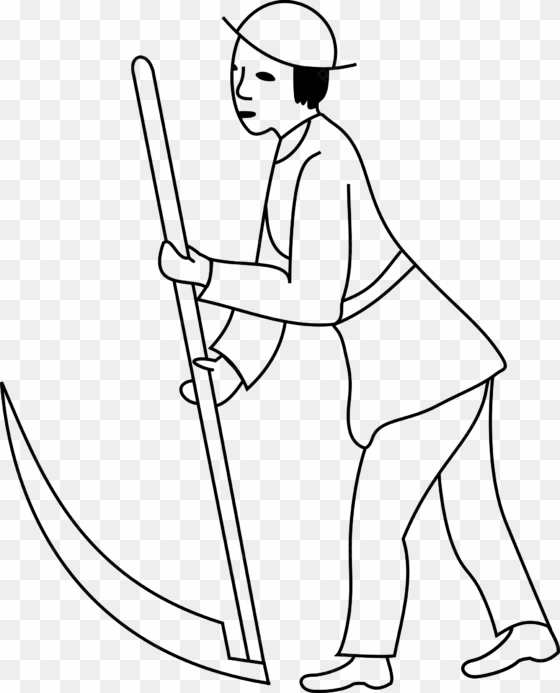 this free icons png design of the man with a scythe