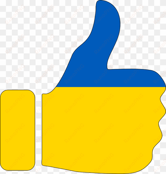 this free icons png design of thumbs up ukraine with