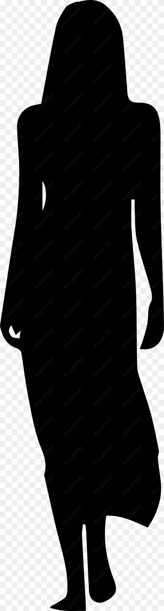 this free icons png design of woman in long dress silhouette