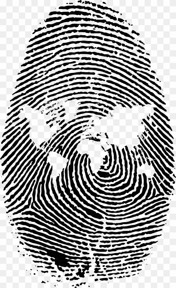 this free icons png design of world map finger print