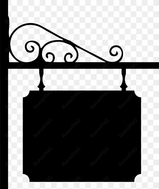 this free icons png design of wrought iron sign