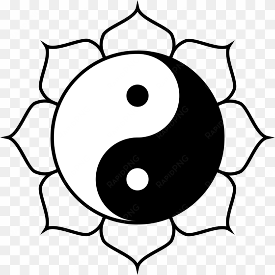 this free icons png design of yin yang lotus