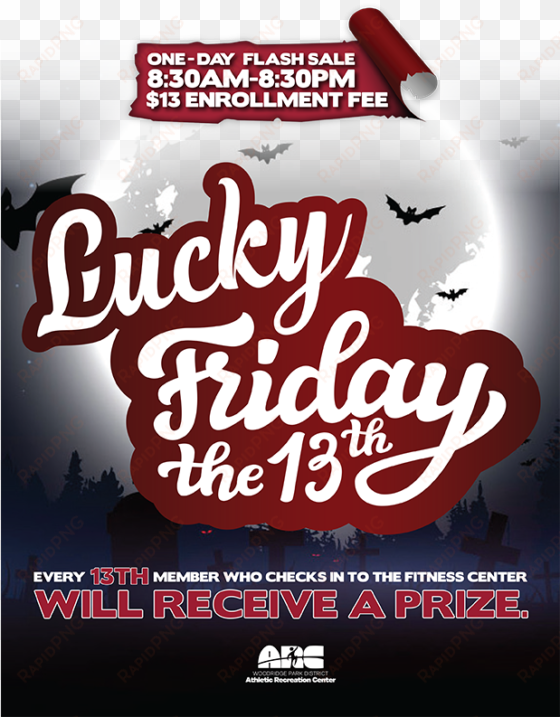 this friday the 13th won't be scary for arc fitness - poster