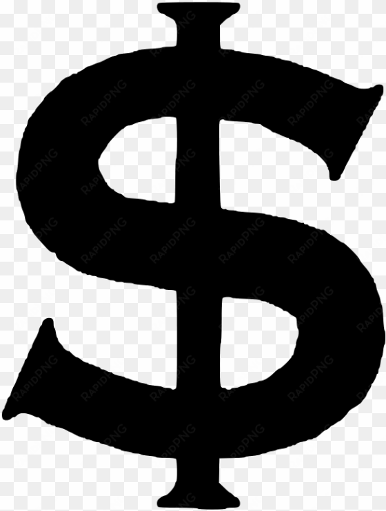 this graphics is 15 of the money about dollar, dollar - dollar sign clip art black and white