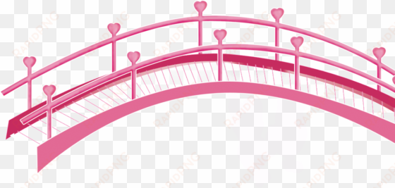 this graphics is hand painted a pink bridge transparent - simple bridge png