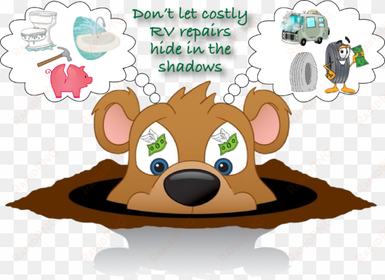 this groundhog's day free webinar on rv inspections - groundhog clip art