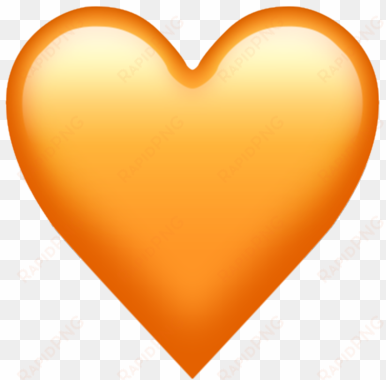 this heart is disgusting, so it's for using when you're - orange heart emoji transparent