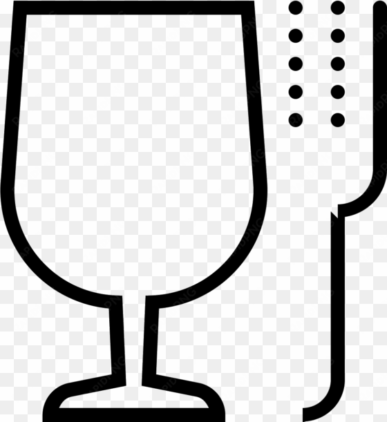 this icon contains a glass and a fork - wine glass
