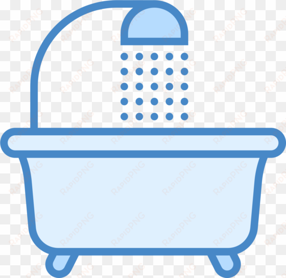 this icon is a picture of a shower and tub - vector graphics
