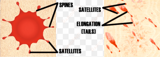 this image for decorative purposes only - satellites blood pattern analysis