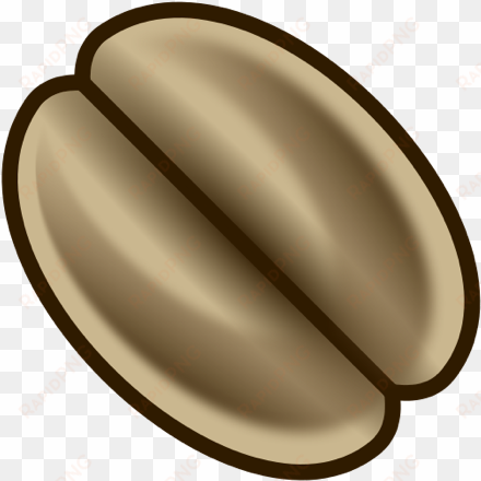 this image of a single coffee bean is available both - clip art