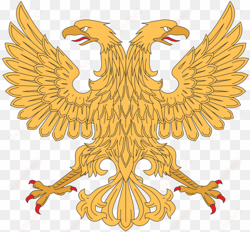 this image rendered as png in other widths - double headed eagle vector