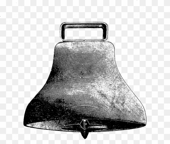 this is a digital bell stamp of a vintage cowbell - digital stamp