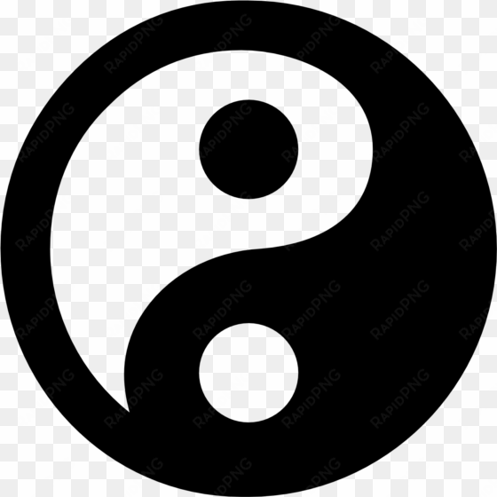 this is a picture for the yin yang symbol - yin yang icon png