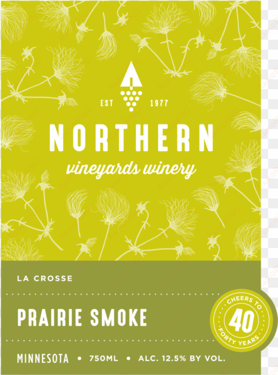 This Is The Northern Vineyards Prairie Smoke Wine Label - Prairie Smoke transparent png image