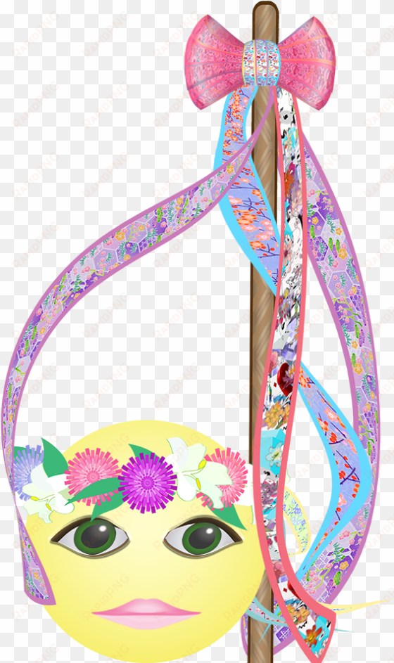 This May Day Emoticon And This Flower Crown Are Available - Illustration transparent png image