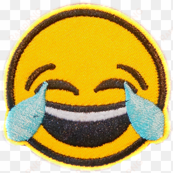 this package consists of 8 embroidered patches with - transparent png laughing emoji