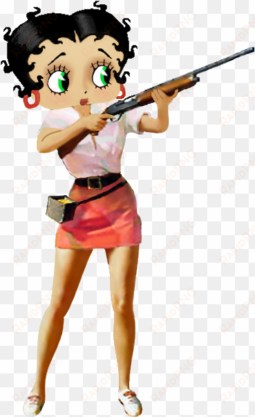 this photo was uploaded by khunpaulsak - betty boop with a gun