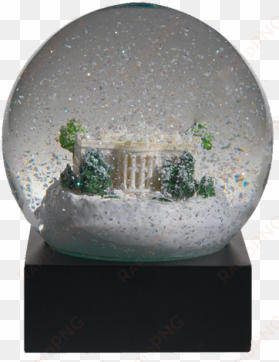 this snow globe celebrates the historic white house, - snow globe house png