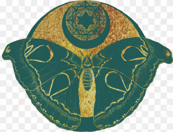 this spirit moth mandala represents the moon and the - circle