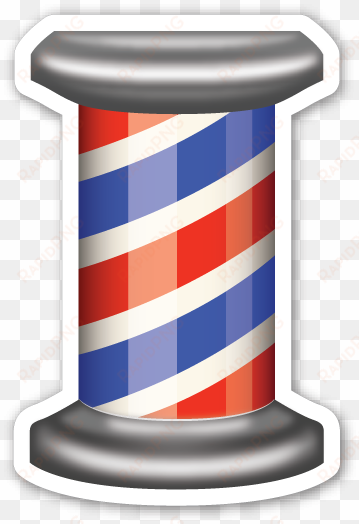 **this sticker is the large 2 inch version that sells - barber pole emoji png