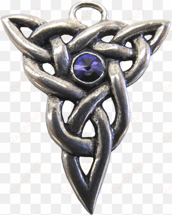 this trinity knot design combines three triquetra symbols - pendant