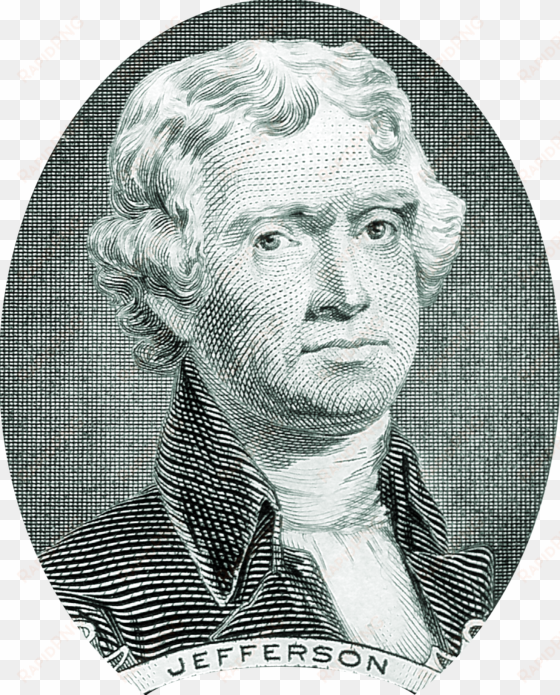 thomas jefferson portrait on two dollar bill - jefferson 2 dollar bill