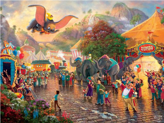 thomas kinkade - disney - dumbo - thomas kinkade disney alice