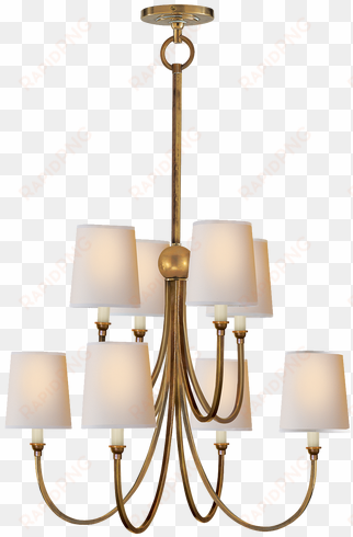thomas o'brien reed chandelier, antique brass - visual comfort reed chandelier